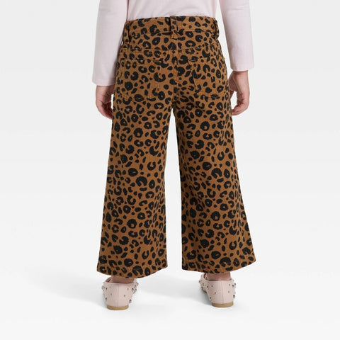 Cat & Jack Girl's Animal Print Wide Leg Denim Pants | Cat & Jack In Lebanon