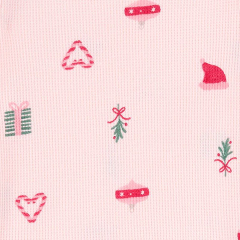 Carter's Girl's Pink Christmas Icons Long Sleeve Cotton Pajama Set 2 Pieces | Carter's  In Lebanon