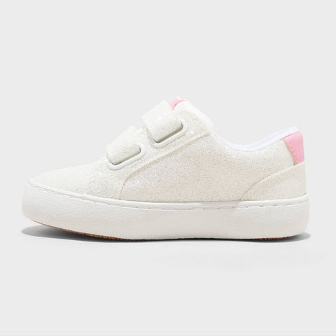 Cat & Jack Girl's White Sora Glitter Hook and Loop Closure Star Pattern Sneakers | Cat & Jack In Lebanon