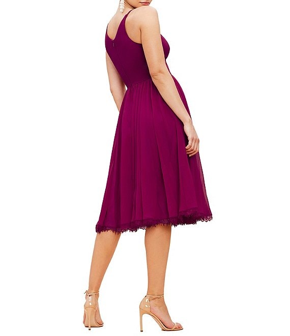 Dress the Population Women's Plum Dress ABF178 shr zone9