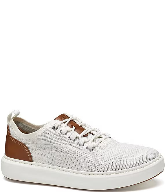Johnston & Murphy Men's White & Brown Anders Sneaker | Johnston & Murphy In Lebanon