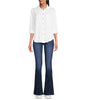 Dkny Jeans Women's White Petite Striped Button-Front Shirt | Dkny Jeans In Lebanon
