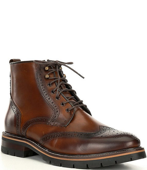 Johnston & Murphy Men's Dark Brown Boot  ACS256(shoes 61,65)