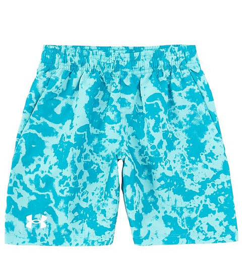 Under Armour Boy's Blue Woven Printed Pull-On Shorts| Under Armour in Lebanon