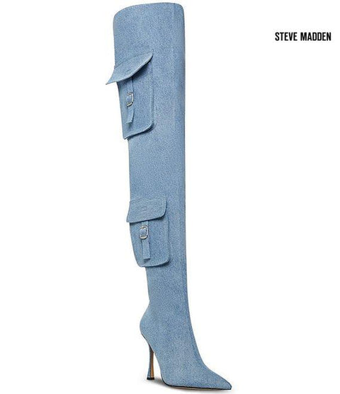 Steve Madden Women's Denim Fabric Knee Boots |Steve Madden in Lebanon