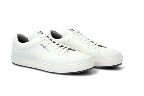 Strellson Men's White Evans LFU 1 Leather Sneaker | Strellson In Lebanon