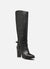 Lauren Ralph Lauren Women's Black Leather Cllns Tall Boots