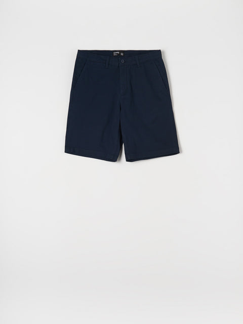 Sinsay Men's Navy Chino Short With Two Front Pockets | Sinsay In Lebanon
