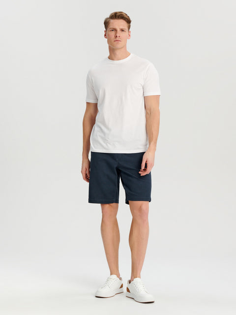 Sinsay Men's Washed Navy Jogger Shorts | Sinsay In Lebanon