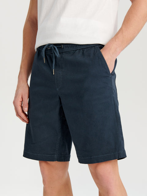 Sinsay Men's Washed Navy Jogger Shorts | Sinsay In Lebanon