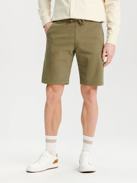 Sinsay Men's Olive Green Jogger Shorts|Sinsay In Lebanon