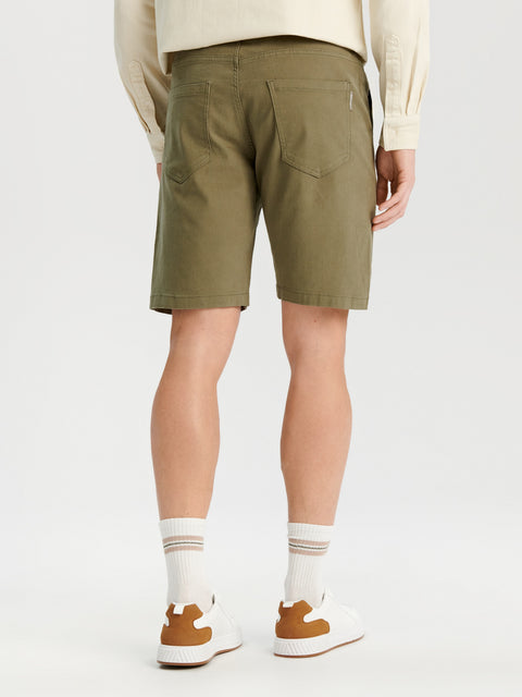 Sinsay Men's Olive Green Jogger Shorts|Sinsay In Lebanon
