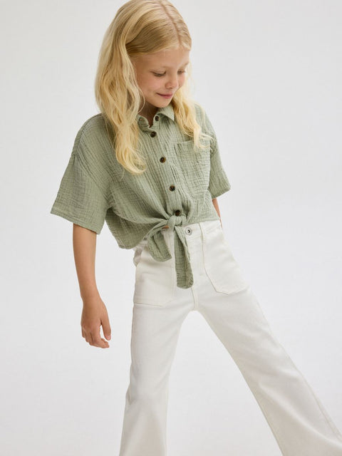 Reserved Girl's White Flare Jeans | Reserved In Lebanon