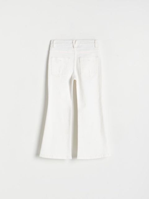 Reserved Girl's White Flare Jeans | Reserved In Lebanon