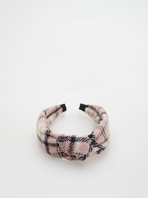 Reserved Girl's Multicolor Plaid Headband | Reserved In Lebanon