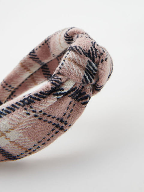 Reserved Girl's Multicolor Plaid Headband | Reserved In Lebanon