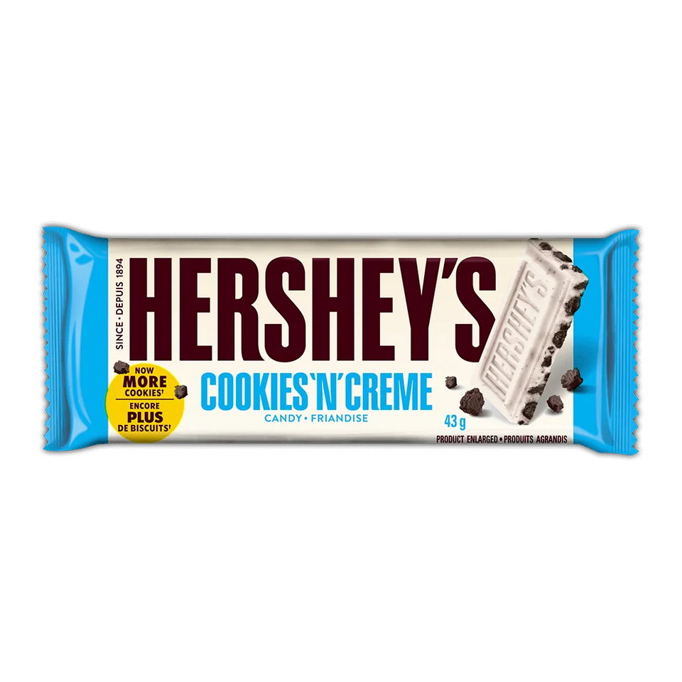 Hershey's Cookie 'N' Creme Candy Bar 43g | Hershey's In Lebanon
