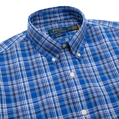 Polo Ralph Lauren Men's Blue Multi Custom Fit Check Shirt |Polo Ralph Lauren In Lebanon