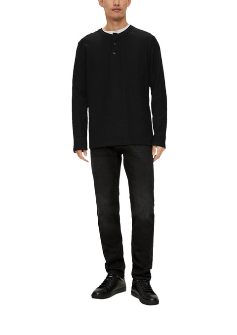 S.Oliver Boy's Black Long-Sleeve Blouse | S.Oliver in Lebanon