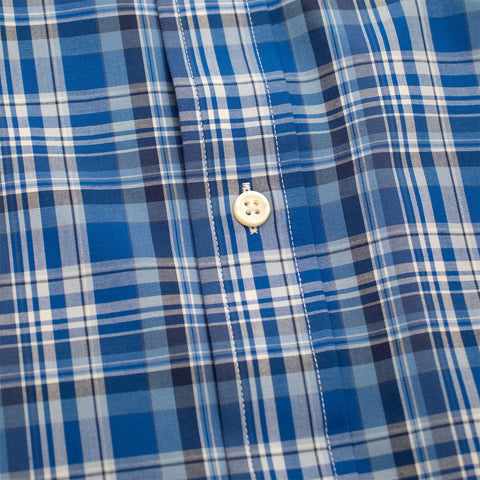 Polo Ralph Lauren Men's Blue Multi Custom Fit Check Shirt |Polo Ralph Lauren In Lebanon
