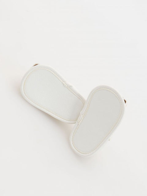 Reserved Baby Boy's White Faux Leather Sandal |Reserved In Lebanon