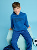 Sinsay Boy's Royal Blue Printed Pullover Hoodies | Sinsay In Lebanon