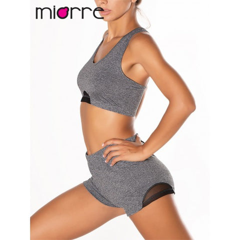 Miorre Women's Gray Shorts Bustier Suit 001-000409(yz67,yz69) shr