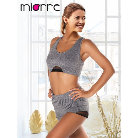 Miorre Women's Gray Shorts Bustier Suit 001-000409(yz67,yz69) shr