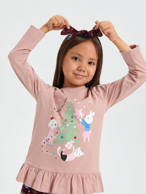 Sinsay Girl's Pastel Pink T-Shirt And Leggings Set | Sinsay In Lebanon