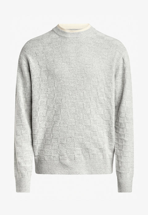 Rebel Refined Men's Light Grey Chase Regular Fit Sweater  | Rebel In Lebanon