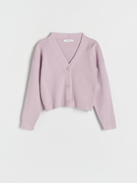 Reserved Girl's Dusty Rose Long Sleeve Cardigan | Reserved In Lebanon