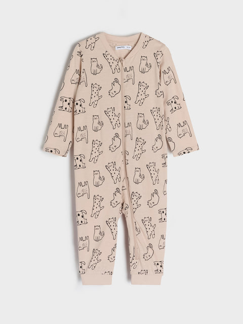 Sinsay Baby Girl's Dusty Rose/Beige Set of 2 Overall | Sinsay in Lebanon