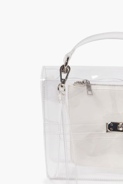 Forever 21 Women's Transparent Satchel & Coin Purse Set Bag | Forever 21 in Lebanon