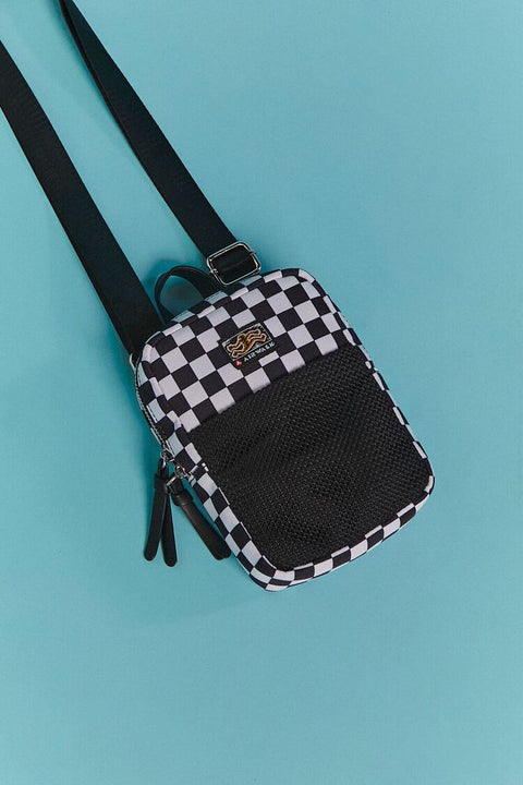 Forever 21 Women's Black Airwalk Checkered Mini Crossbody Bag |Forever 21 in Lebanon