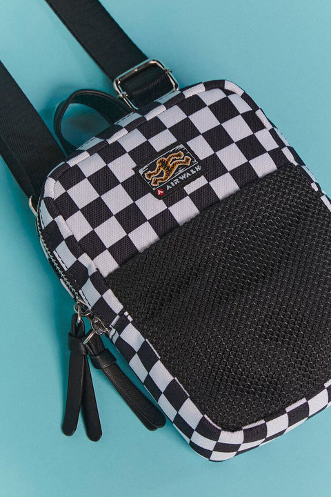 Forever 21 Women's Black Airwalk Checkered Mini Crossbody Bag |Forever 21 in Lebanon