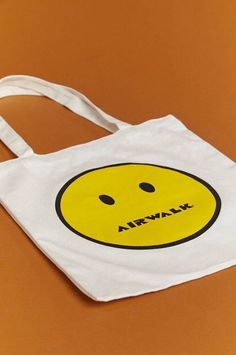 Forever 21 Women's White/Multi Air-walk Happy Face Tote Bag | Forever 21 in Lebanon