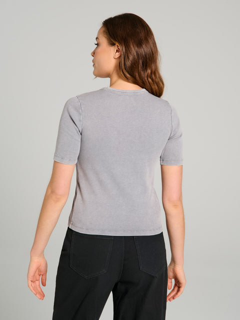 Sinsay Women's Grey Short-sleeve T-shirt | Sinsay in Lebanon