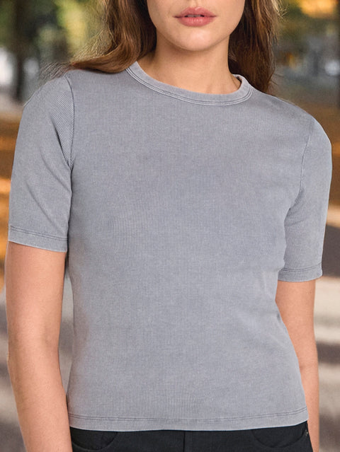 Sinsay Women's Grey Short-sleeve T-shirt | Sinsay in Lebanon