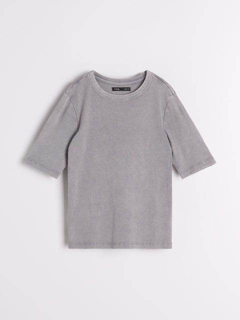 Sinsay Women's Grey Short-sleeve T-shirt | Sinsay in Lebanon