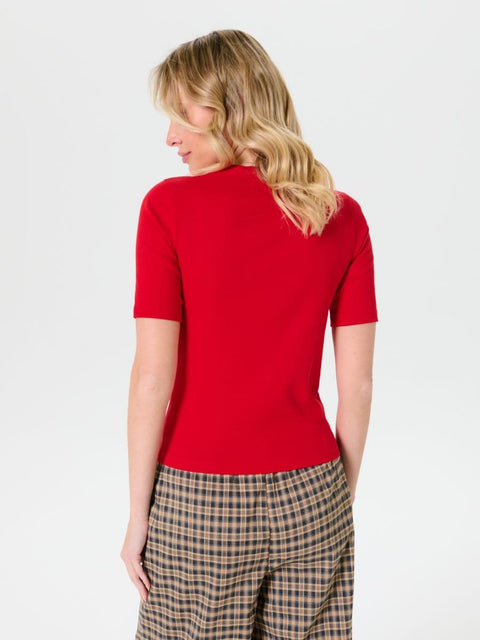 Sinsay Women's Red Short Sleeve T-Shirt | Sinsay In Lebanon