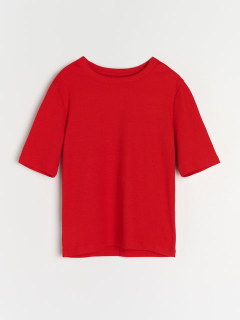Sinsay Women's Red Short Sleeve T-Shirt | Sinsay In Lebanon