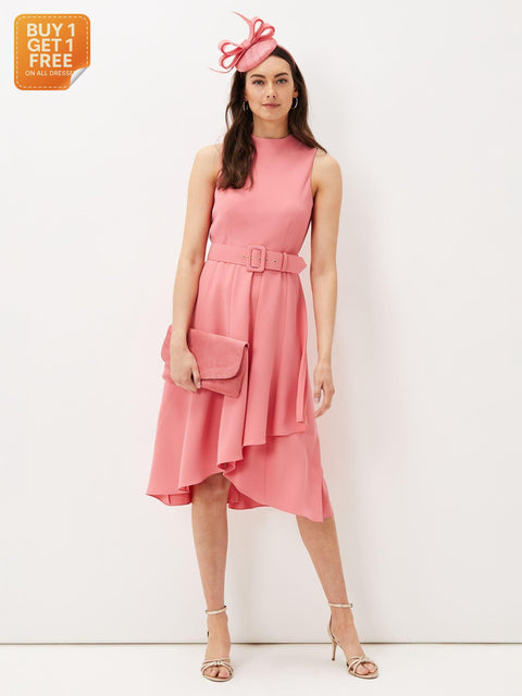 Phase Eight  Women's Coral Dress UT7TK FE1120
