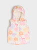 Sinsay Baby Girls Cream Floral Padded Vest | Sinsay in Lebanon
