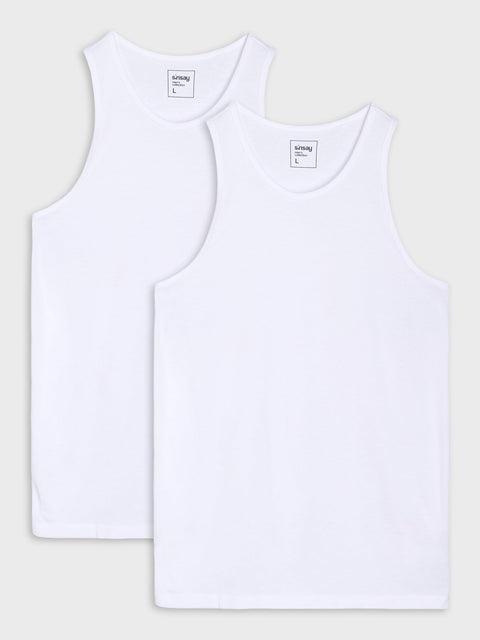 Sinsay  Men's White 2pc Undershirt |  Sinsay in Lebanon