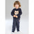 Sinsay Boy's Navy Blue Elasticated Waistband with a Drawstring Pants