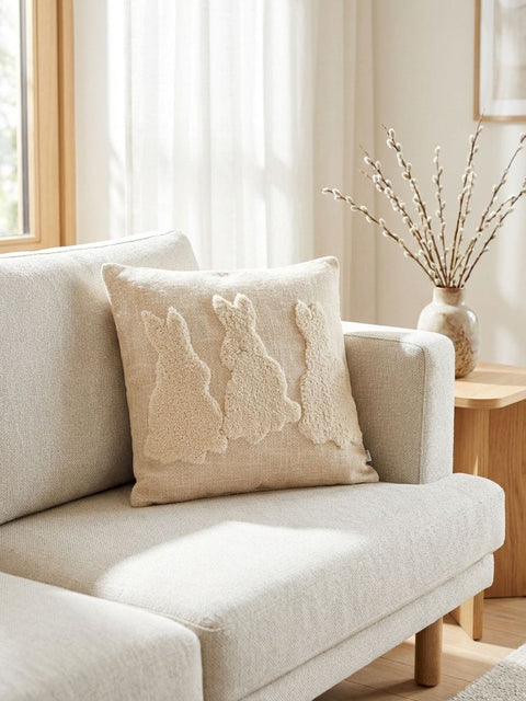 Sinsay Beige Bunnies Pillow Case 45x45cm | Sinsay In Lebanon