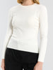 Sinsay Women's Off White Ribbed Knit Basic Blouses | Sinsay In Lebanon