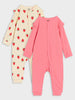 Sinsay Girl's 2-Pack Overall Pink & Cream AYA