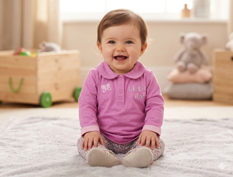 Disney Baby Girl's Light Pink Printed Blouse | Disney In Lebanon
