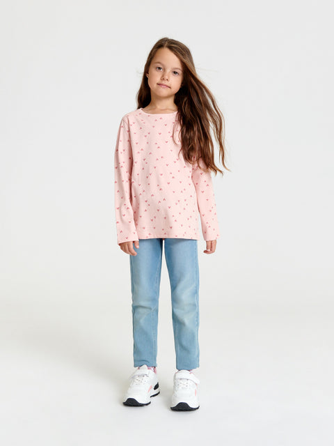 Sinsay Girl's Light Pink Heart Printed Blouse | Sinsay In Lebanon